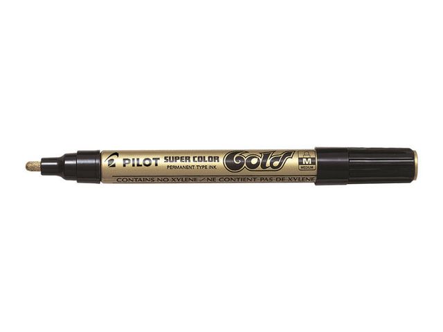Pilot Märkpenna Super Color 4,5mm guld | Kontorsmaterial - Pennor - Märkpennor - Rund spets | Kontorsexperten