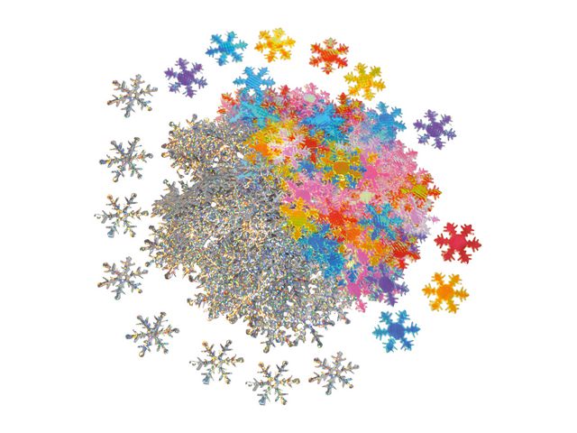 PLAYBOX Snöflingor 500/fp | Skola och förskola - Hobbymaterial - Paljetter, strössel och glitterlim | Kontorsexperten