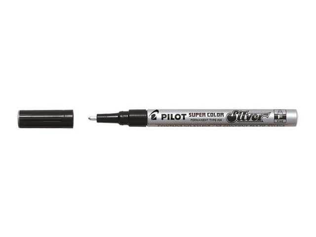 Pilot Märkpenna Super Color 3,0mm silver | Kontorsmaterial - Pennor - Märkpennor - Rund spets | Kontorsexperten