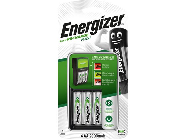ENERGIZER Batteriladdare Maxi AA/AAA | Kontorsmaskiner - Batterier - Batteriladdare | Kontorsexperten