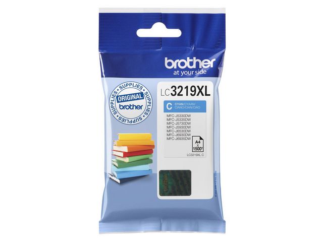 Brother Bläckpatron LC3219XLC Cyan | Toner och bläck - Bläckpatroner - Bläckpatroner Brother | Kontorsexperten
