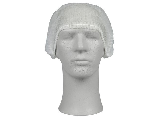 ABENA Hårnät vit non-woven 200/fp | Skyddsutrustning - Engångskläder - Hår- och skäggnät | Kontorsexperten