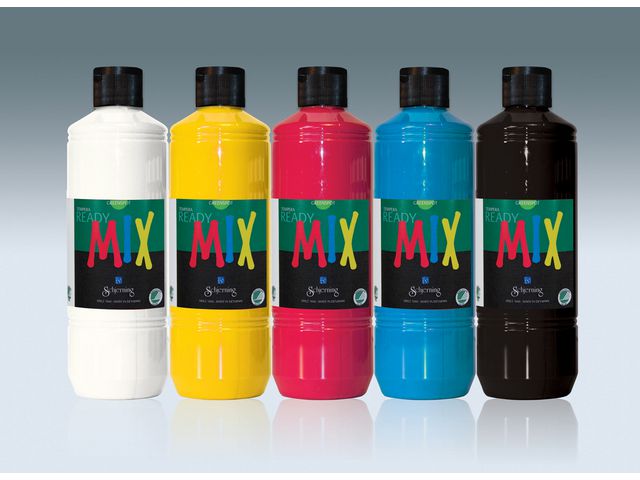 Readymix Svanenmärkt 500ml 5/fp | Skola och förskola - Målarfärg och tillbehör - Readymix | Kontorsexperten