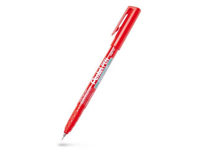 Pentel Märkpenna perm. super fine röd | Kontorsmaterial - Pennor - Finelinerpennor | Kontorsexperten