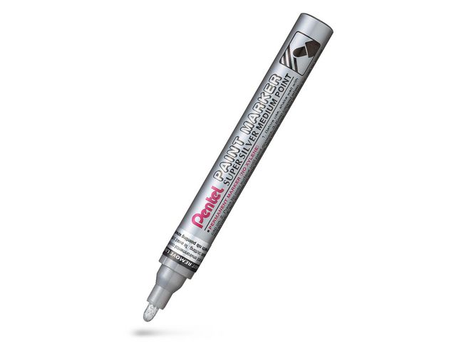 Pentel Märkpenna Paint Marker rund silver | Kontorsmaterial - Pennor - Märkpennor - Rund spets | Kontorsexperten