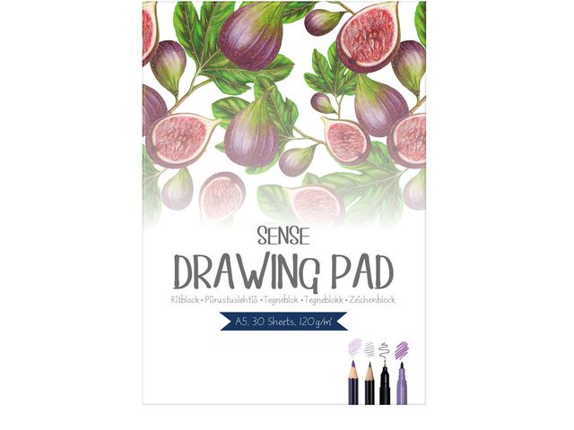 Sense Ritblock A5 120g | Skola och förskola - Bild och form - Ritblock och målarböcker | Kontorsexperten