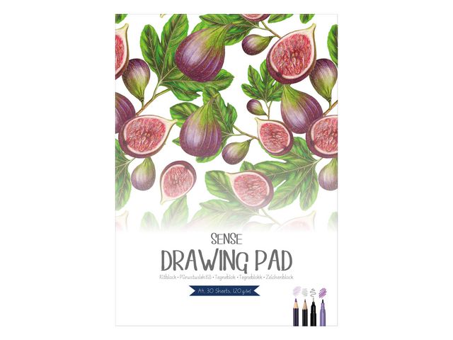Sense Ritblock A4 120g | Skola och förskola - Bild och form - Ritblock och målarböcker | Kontorsexperten