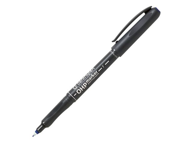 Märkpenna Permanent, tunn spets, 0,6 mm linjebredd, blå | Kontorsmaterial - Pennor - Overheadpennor | Kontorsexperten