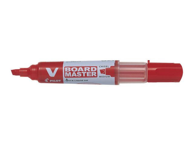 Pilot Begreen Whiteboardpenna Begreen V-Board Master, snedskuren spets på 6,0 mm, röd | Kontorsmaterial - Pennor - Whiteboardpennor - Skuren spets | Kontorsexperten