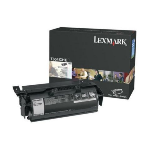 Alternativ bild 0 för Lexmark Toner, svart, singelförpackning, T654X31E