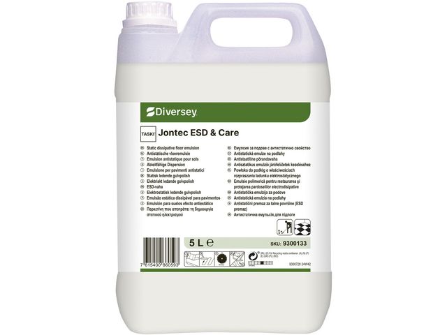 Taski Golvpolish Jontec ESD & Care 5L | Städ och hygien - Golvunderhåll - Golvpolish | Kontorsexperten