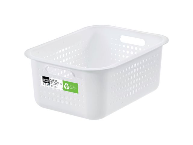 Förvaringskorg vit 8L | Kontorsmaterial - Arkivering och kontorsförvaring - Förvaringslådor | Kontorsexperten