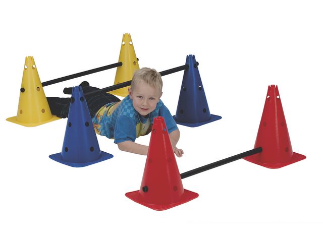 Koner med höjdpinnar 6/fp | Skola och förskola - Idrott, hälsa och rörelse - Motorik | Kontorsexperten