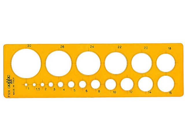 ARDA Mall 18 cirklar | Skola och förskola - Pennor och tillbehör - Linjaler och gradskivor | Kontorsexperten