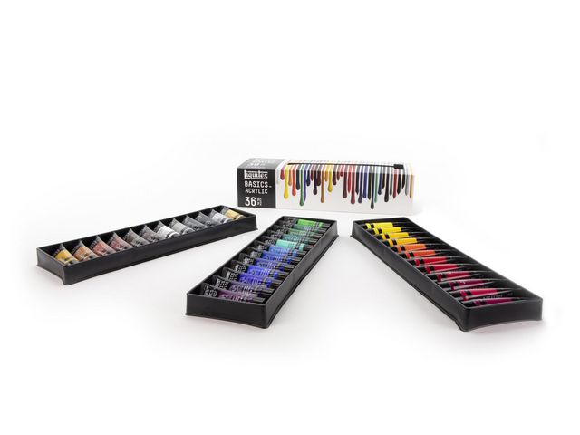 Liquitex® Akrylfärg Liquitex Basics 36x22 ml | Skola och förskola - Målarfärg och tillbehör - Akrylfärg | Kontorsexperten