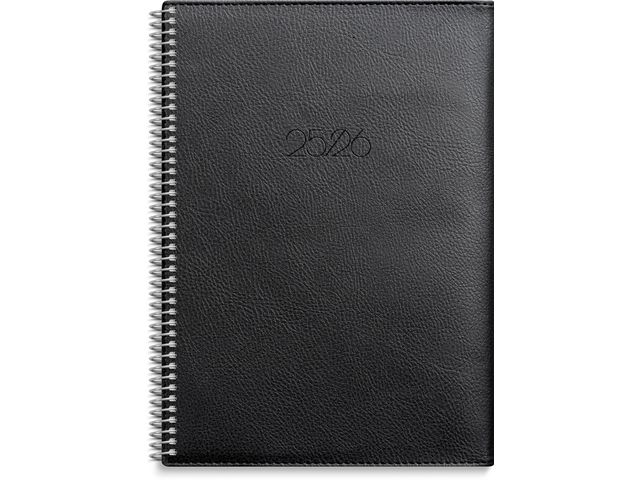 Burde Kalender Study Twist svart A5 25/26