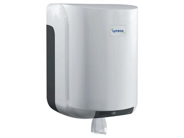 Lyreco Dispenser Centerfeed vit | Städ och hygien - Toalettpapper och torkpapper - Hållare - Torkrullar | Kontorsexperten