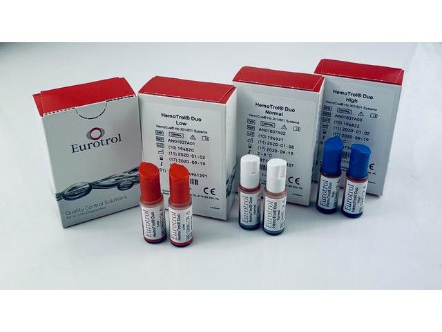 HEMOCUE HemoTrol Duo kontroll för Hb 801 2/fp