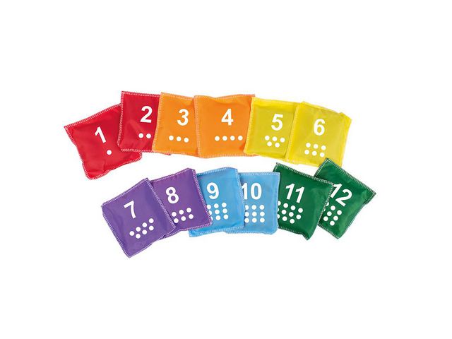 PLAYBOX Ärtpåsar med siffror 12/fp | Skola och förskola - Idrott, hälsa och rörelse - Motorik | Kontorsexperten
