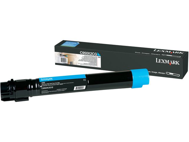 Alternativ bild 0 för Lexmark Toner C950X2CG cyan