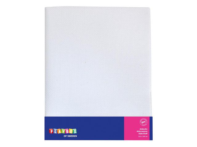 PLAYBOX Aidaväv 120 x 100 cm vit | Skola och förskola - Hobbymaterial - Väv | Kontorsexperten