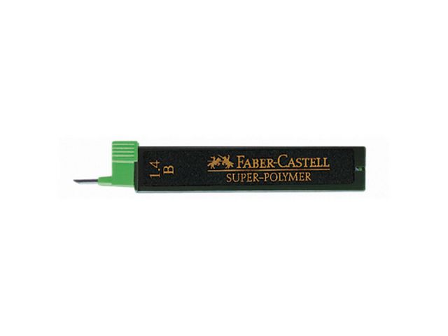 Produktfoto för Faber-Castell Stift till mekanisk Super Hi-Polymer-stiftpenna, 1,4 mm B-stift