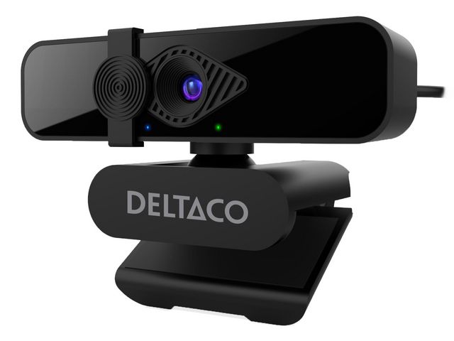 DELTACO Webbkamera 2K QHD | Datorprodukter - Kringutrustning - Webbkameror | Kontorsexperten