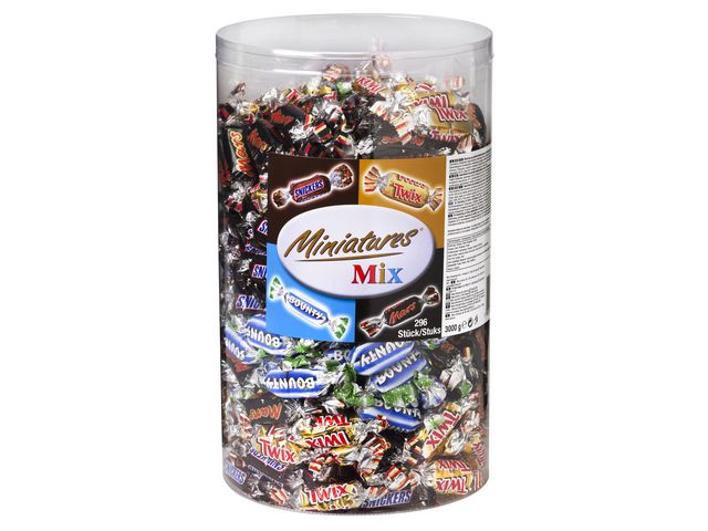 Produktfoto för Mars Choklad MINIATURES Blandade bitar 3kg