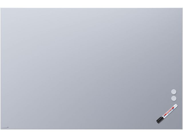 LEGAMASTER Glastavla matt 90x120cm blå | Kontorsmöbler och inredning - Whiteboardtavlor och tillbehör - Whiteboardtavlor - Glas | Kontorsexperten