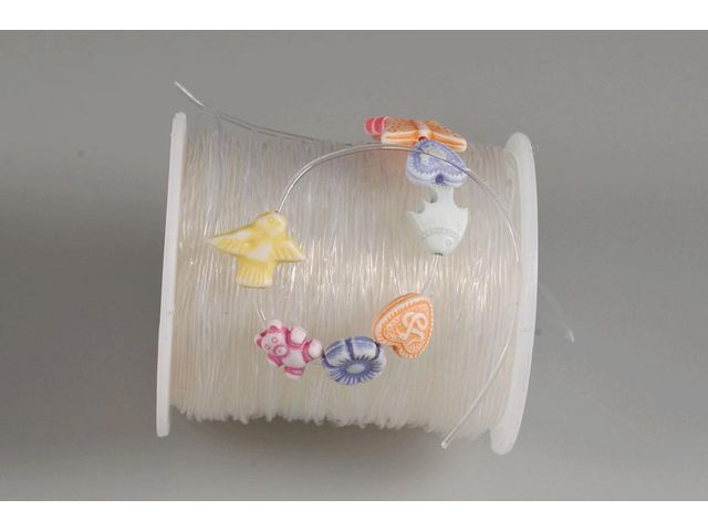 Smycketråd elastisk 50mx1mm | Skola och förskola - Hobbymaterial - Tråd, snöre och snodd | Kontorsexperten