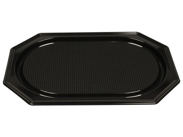 ABENA Serveringsfat plast svart PS 36x54cm 10/fp | Kök och servering - Matförvaring - Uppläggningsfat | Kontorsexperten