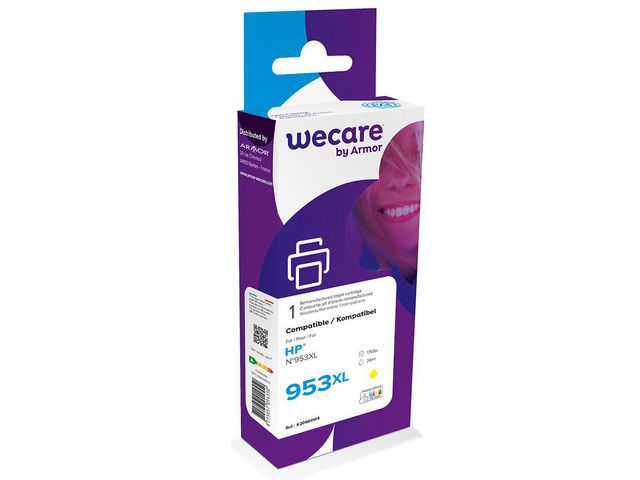 Wecare Bläckpatron 953XL gul | Toner och bläck - Bläckpatroner - Bläckpatroner WeCare | Kontorsexperten
