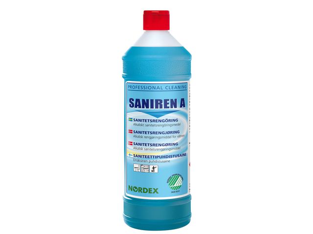 NORDEX Sanitetsrengöring Saniren A 1L | Städ och hygien - Rengöringsmedel - Sanitetsrent | Kontorsexperten