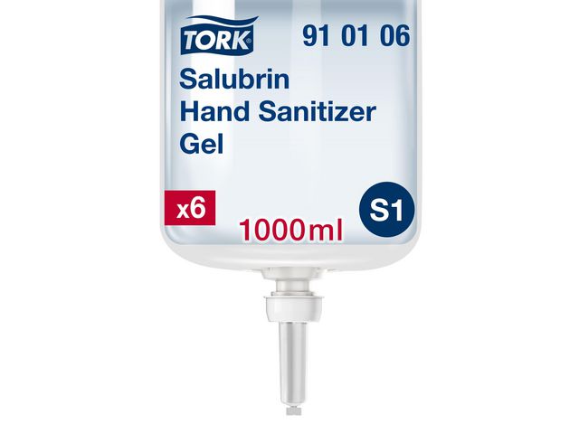 TORK Handdesinfektion Salubrin Gel 1l | Städ och hygien - Desinfektionsmedel - Systemhanddesinfektion | Kontorsexperten