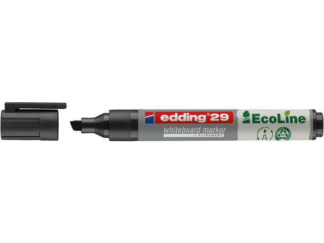 edding Whiteboardpenna 29 Ecoline snedskuren spets 1–5mm svart | Kontorsmaterial - Pennor - Whiteboardpennor - Skuren spets | Kontorsexperten