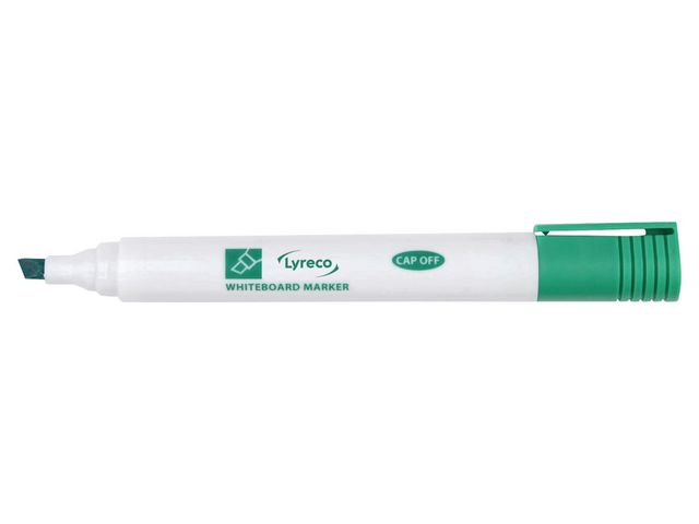 Lyreco Whiteboardpenna drywipe sned grön | Kontorsmaterial - Pennor - Whiteboardpennor - Skuren spets | Kontorsexperten