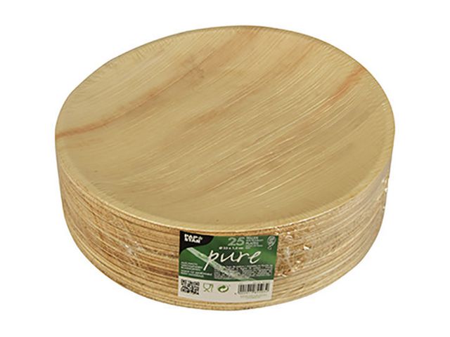 PAPSTAR Tallrik Palmblad 23x2,5cm 25/fp | Kök och servering - Engångsartiklar - Tallrikar - Eco | Kontorsexperten