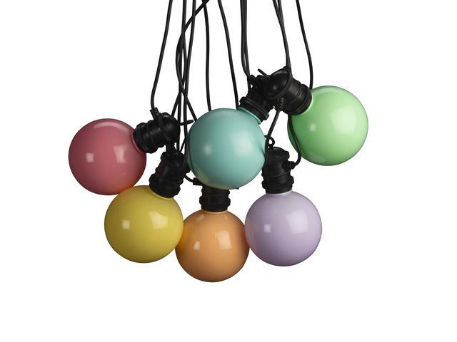 KONSTSMIDE Ljusslinga 10 varmvit flerfärg LED 4,5m | Kontorsmöbler och inredning - Lampor och belysning - Ljusslingor | Kontorsexperten