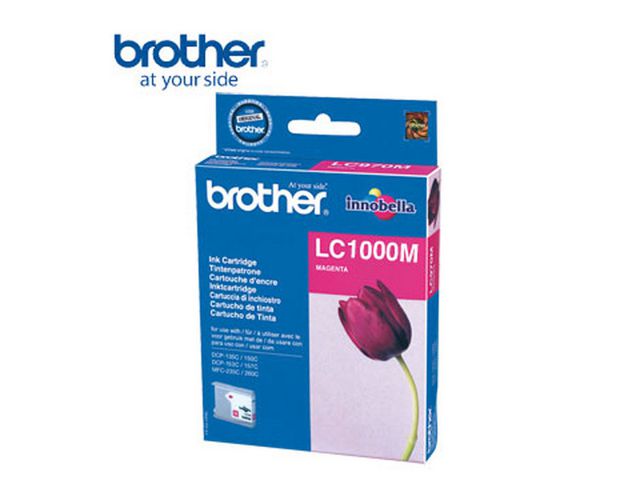 Brother Bläckpatron, 1000M Innobella™, magenta, singelförpackning, LC-1000M | Toner och bläck - Bläckpatroner - Bläckpatroner Brother | Kontorsexperten