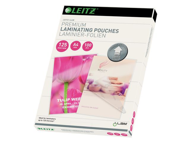 LEITZ Laminat UDT A4 125mic klar 100/fp | Kontorsmaskiner - Laminering - Laminat - A4 | Kontorsexperten