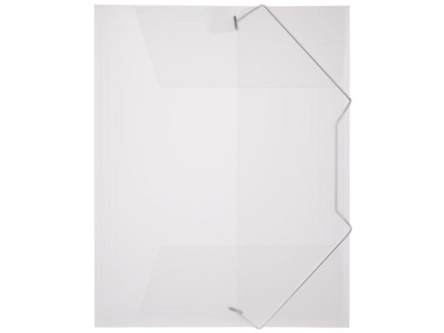 Gummibandsmapp plast 3-kl A4 transp/klar | Kontorsmaterial - Mappar och plastfickor - Gummibandsmappar 3-klaff - Plast | Kontorsexperten