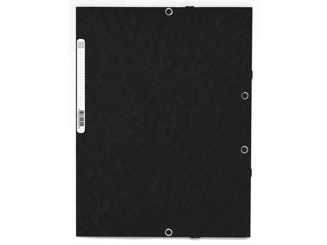 Exacompta Gummibandsmapp 3-kl ECO svart | Kontorsmaterial - Mappar och plastfickor - Gummibandsmappar 3-klaff - Kartong | Kontorsexperten