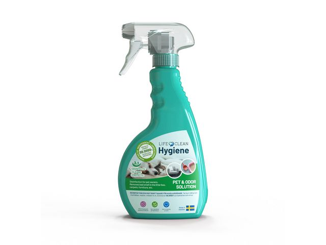 LIFECLEAN Ytdesinfektion Pet & Odor 450ml | Städ och hygien - Desinfektionsmedel - Ytdesinfektion | Kontorsexperten