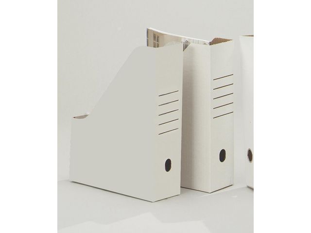 Tidskriftssamlare A4 kartong vit | Kontorsmaterial - Till skrivbordet - Tidskriftssamlare | Kontorsexperten