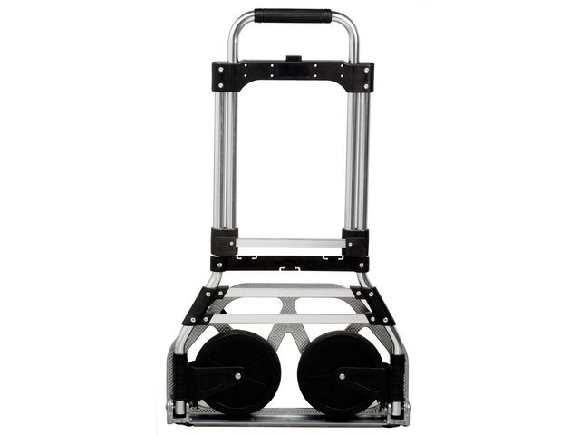 Twinco Säcktruck, hopfällbar, aluminium, 2 hjul, 103 x 48 x 44 cm, silver och svart | Emballage och lagerutrustning - Lagerutrustning - Transportkärror | Kontorsexperten