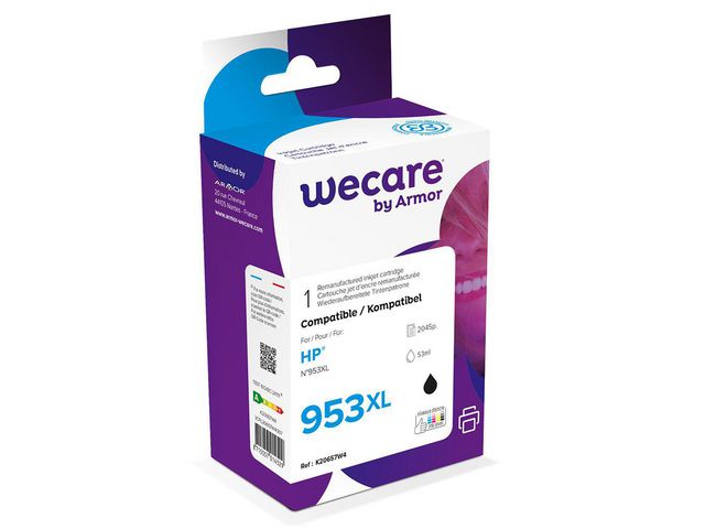 Wecare Bläckpatron 953XL svart | Toner och bläck - Bläckpatroner - Bläckpatroner WeCare | Kontorsexperten