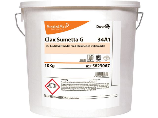 Clax Tvättmedel Clax Sumetta Free pulver, 10 kg | Städ och hygien - Tvättmedel och klädvård - Tvättmedel | Kontorsexperten