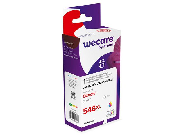 Wecare Återanvänd bläckpatron kompatibel med CANON CL-546XL, 8288B001, 3 färger singelpack | Toner och bläck - Bläckpatroner - Bläckpatroner WeCare | Kontorsexperten