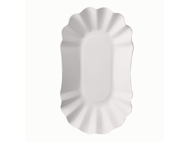 PAPSTAR Tallrik 105x175x30mm vit 250/fp | Kök och servering - Engångsartiklar - Tallrikar - Papper | Kontorsexperten