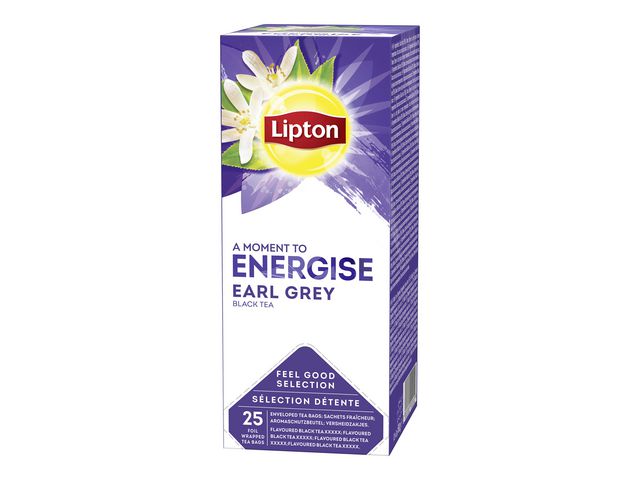 LIPTON Te Earl Grey, 25 inslagna tepåsar 25/fp | Kök och servering - Kaffe och te - Te | Kontorsexperten